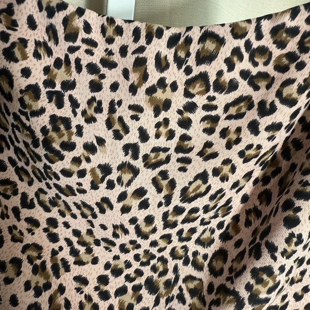 Lush‎ Pink Leopard Print Mini Dress Spaghetti Strap Casual Summer Party Dress - Picture 4 of 4